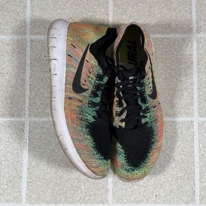 Size 7.5 - Nike Men's Free Rn Flyknit 2017 Multi-Color Blue Lagoon 880843-005